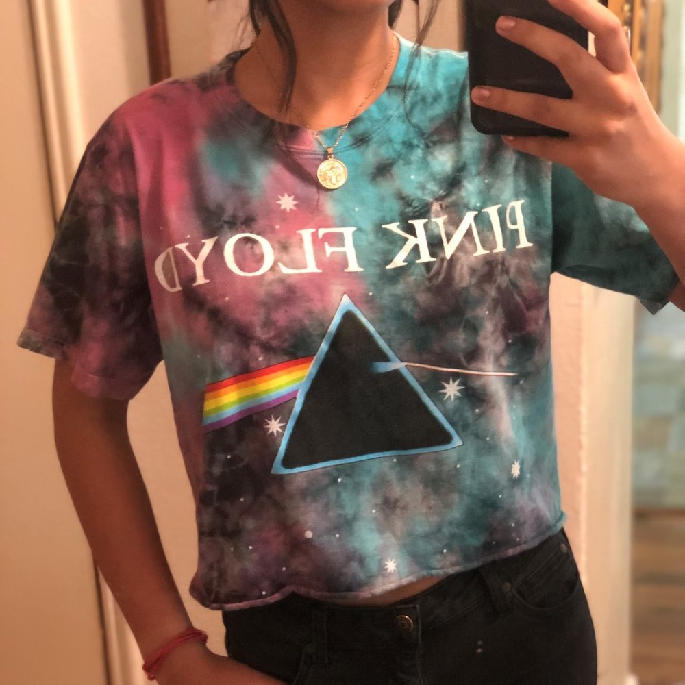 Graphic Pink Floyd Crop Top